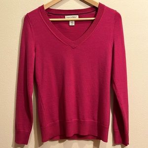 Banana Republic V-Neck merino pink sweater